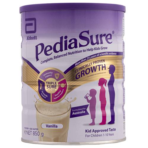 Sữa PediaSure Úc Nắp Tím 850G (trẻ từ 1-10 tuổi)