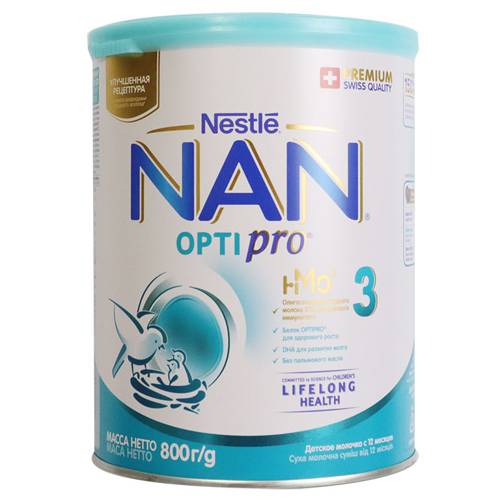 Sữa NAN NGA Số 3 800G OPTIPRO (từ 12 tháng trở lên)