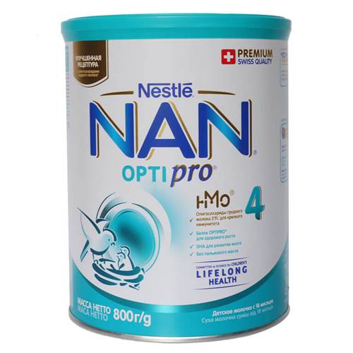 Sữa NAN NGA số 4 800G OPTIPRO (18 tháng trở lên)
