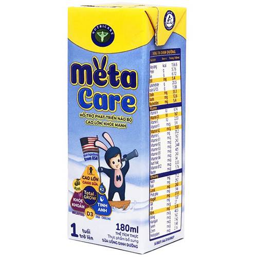 SỮA CÔNG THỨC PHA SẴN META CARE VÀNG 180ML