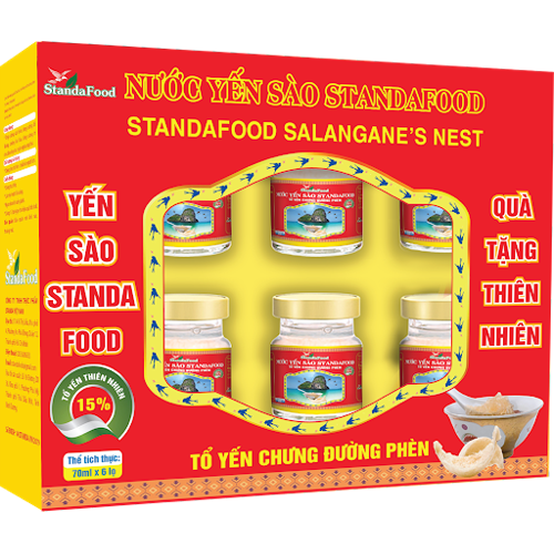 NƯỚC YẾN SÀO STANDAFOOD TỔ YẾN CHƯNG ĐƯỜNG PHÈN