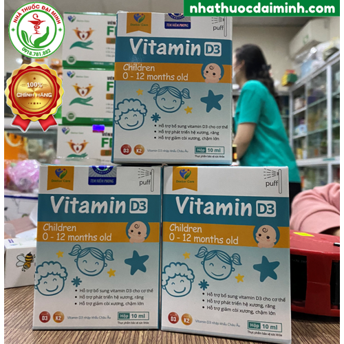 Vitamin D3 Cho Trẻ Sơ Sinh Doctor Care Hộp 10ml