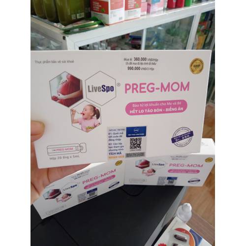 LIVESPO PREG - MOM - BÀO TỬ LỢI KHUẨN CHO MẸ VÀ BÉ