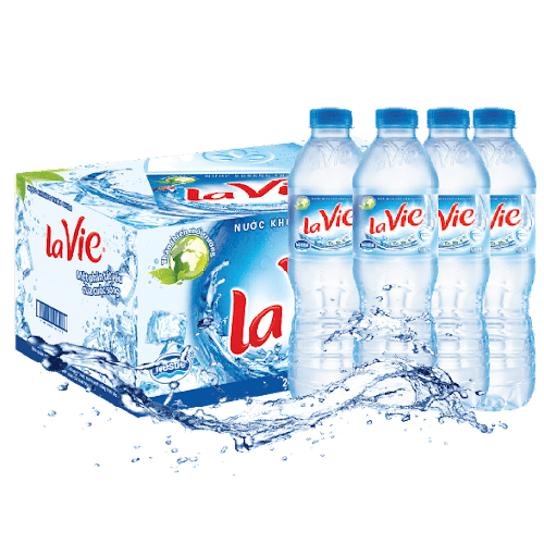 Thùng 24 chai nước khoáng LaVie 500ml