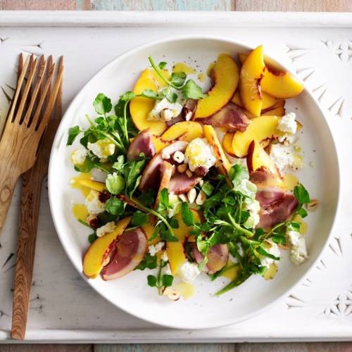 Smoked Duck and Peach Salad