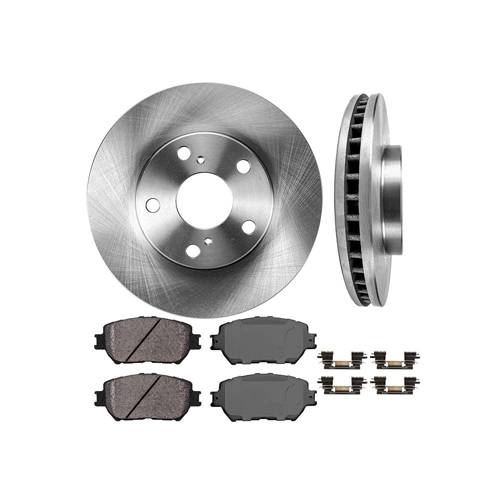 Trước 274,5 mm OE 5 Lug cao cấp [2] Rotor đĩa phanh + [4] Miếng phanh bằng gốm + Kẹp