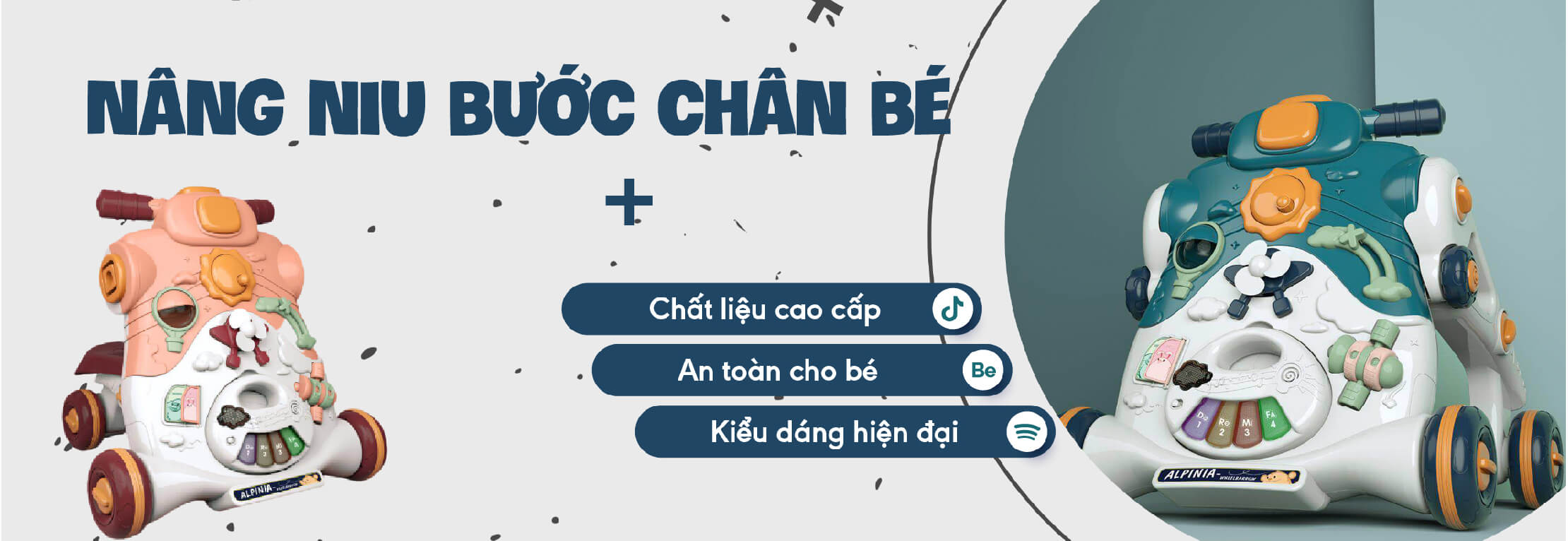 Nâng niu bước chân bé