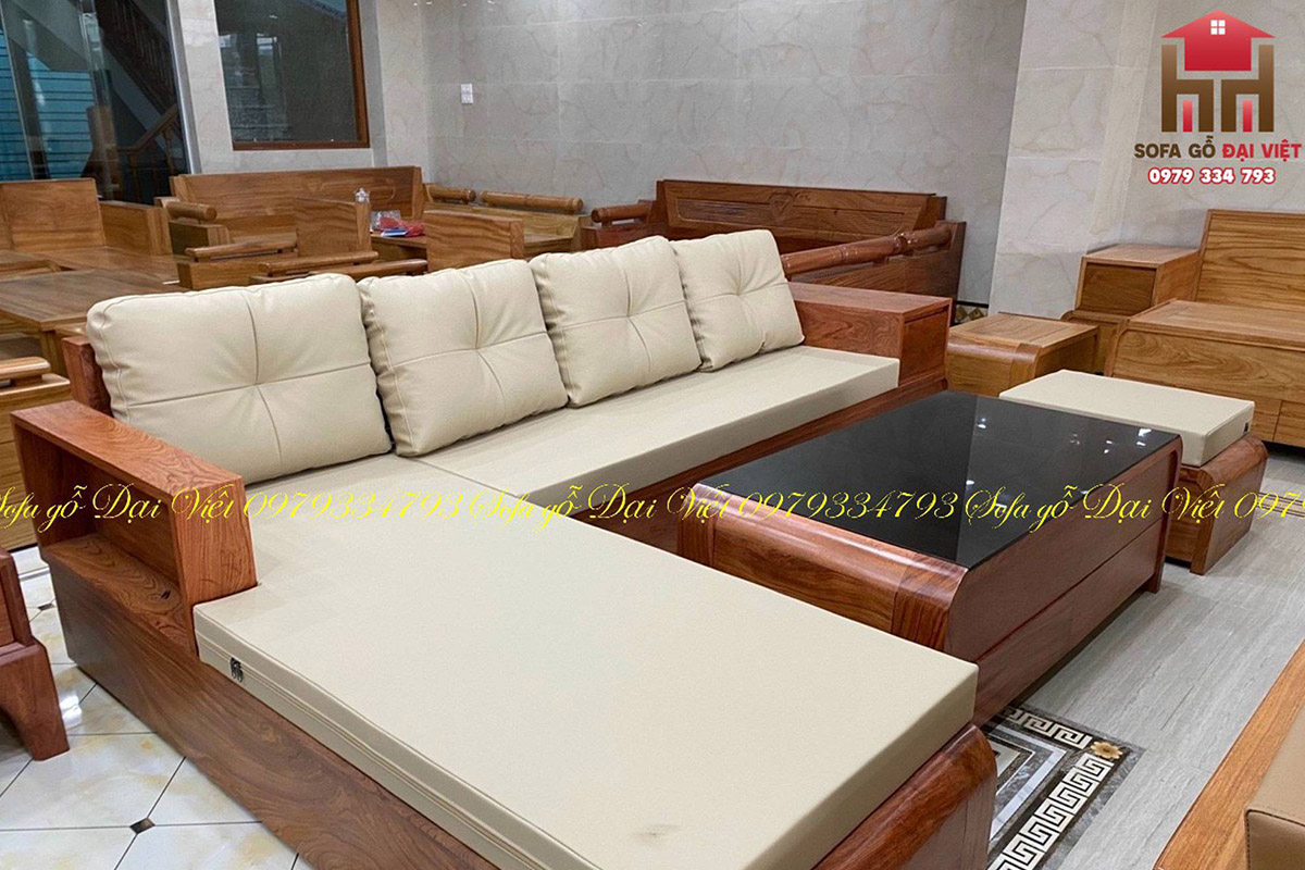 ưu điểm nổi bật của sofa gỗ hương đá