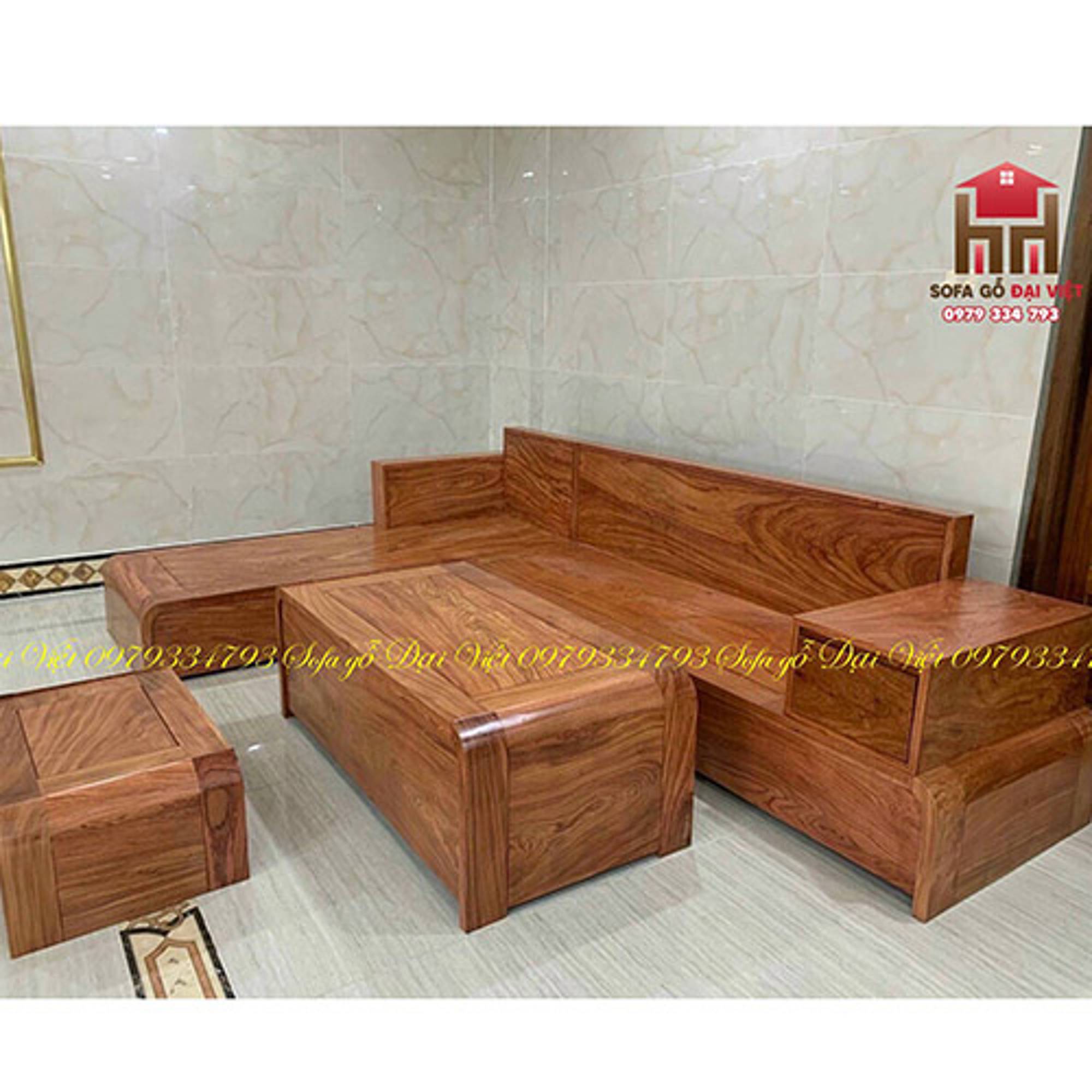 mẫu sofa gỗ hương đá đẹp