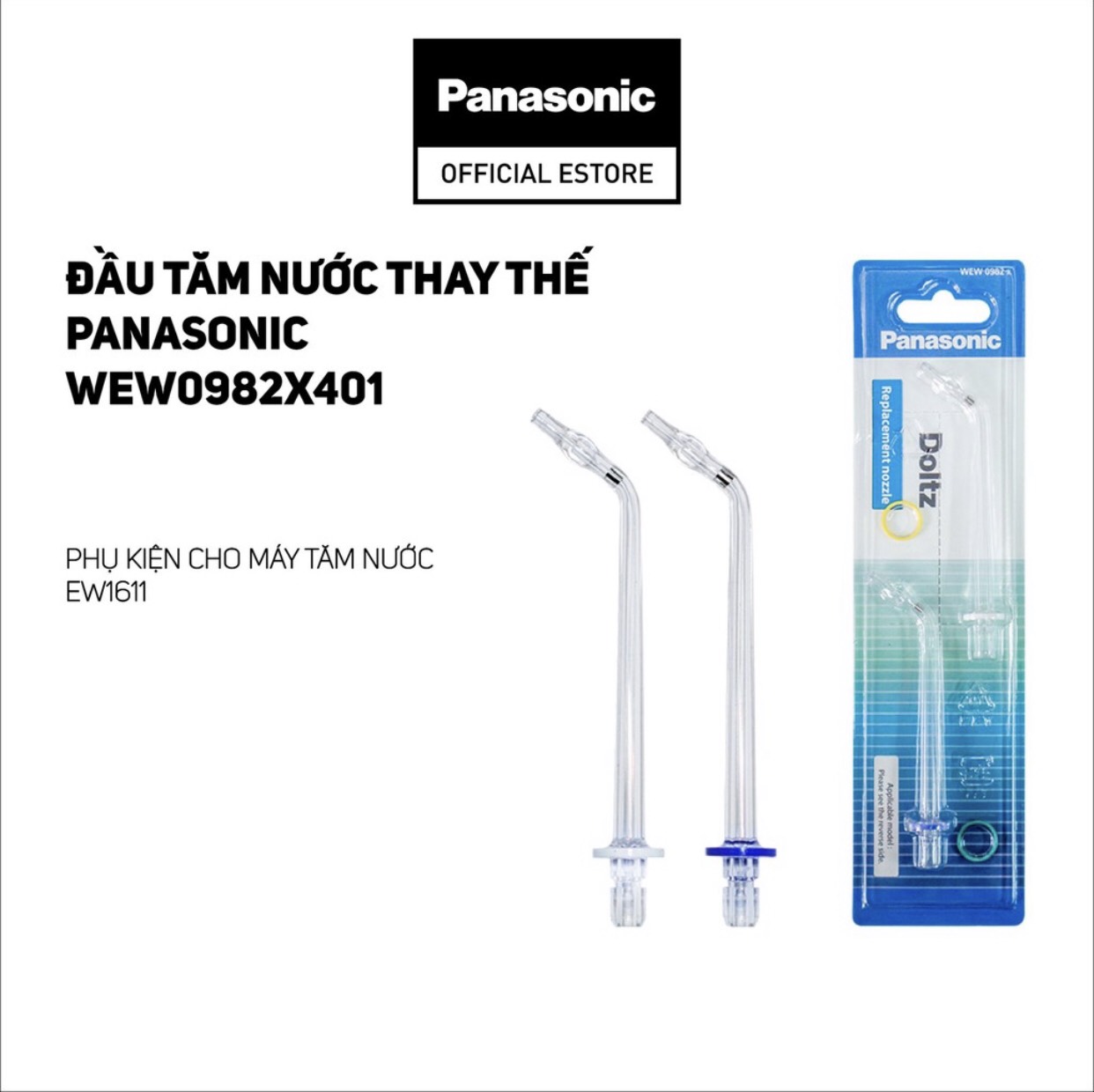 Đầu tăm nước thay thế Panasonic WEW0982X401 - Phụ kiện cho máy tăm nước EW1611