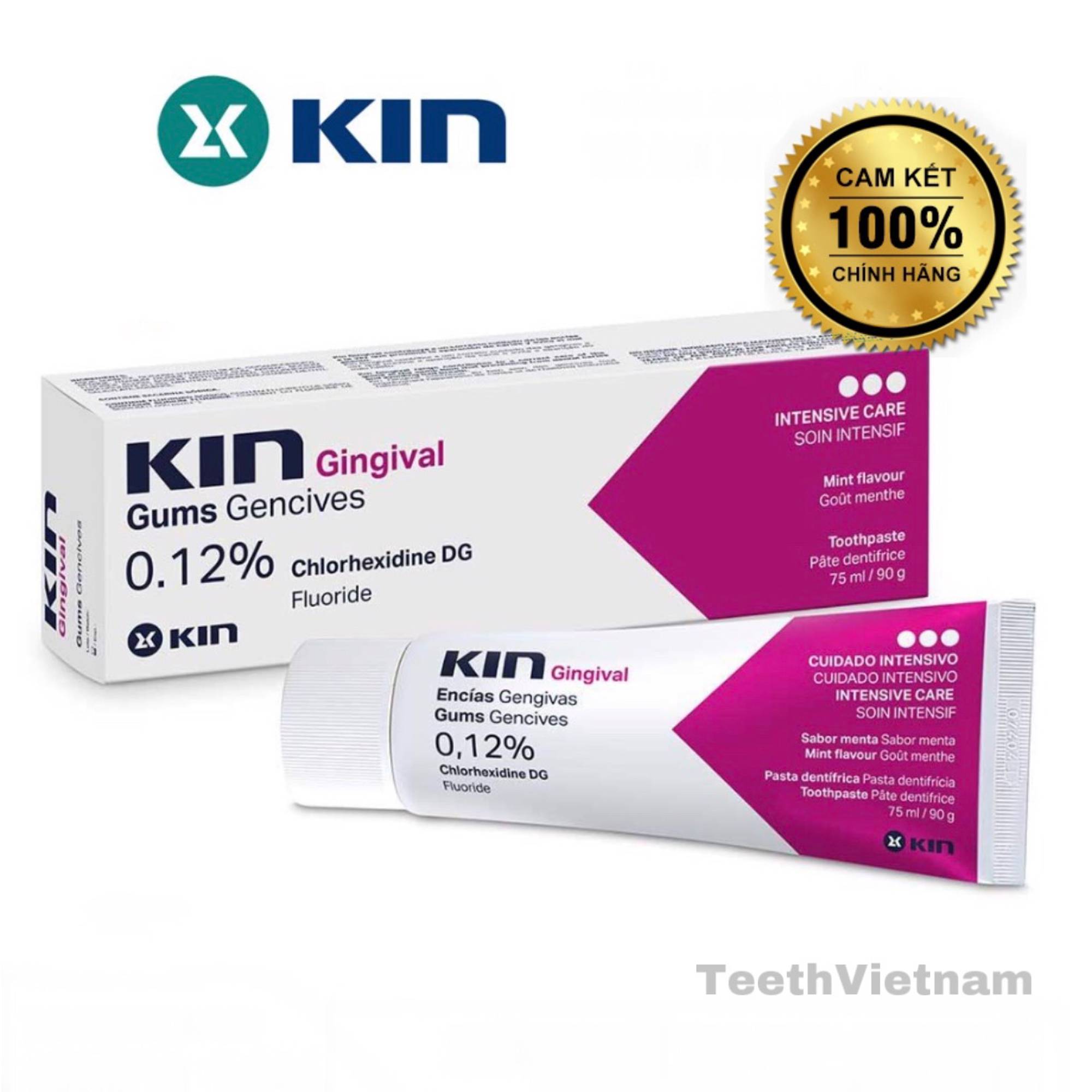 KEM ĐÁNH RĂNG KIN GINGIVAL NGĂN NGỪA VÀ ĐIỀU TRỊ VIÊM NƯỚU 75ML