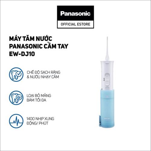 Máy Tăm Nước Cầm Tay Panasonic Dùng Pin EW-DJ10 - Bảo Hành 12 Tháng - Hàng Chính Hãng