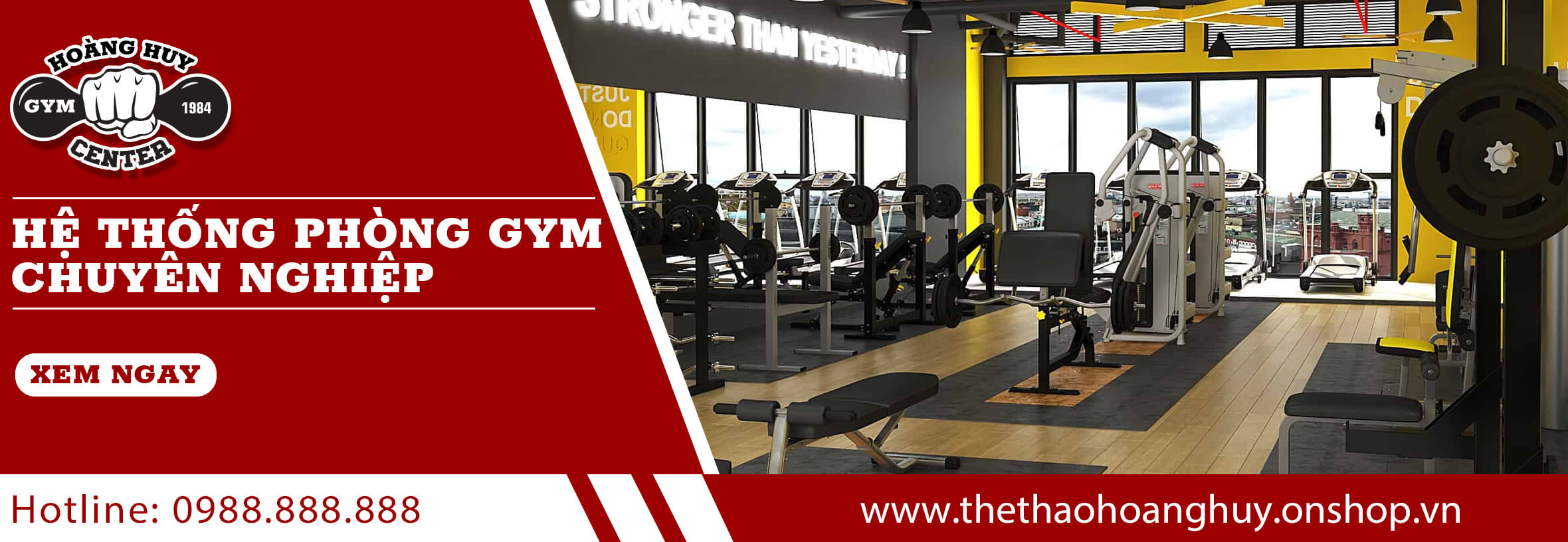 Hệ thống phòng GYM chuyên nghiệp