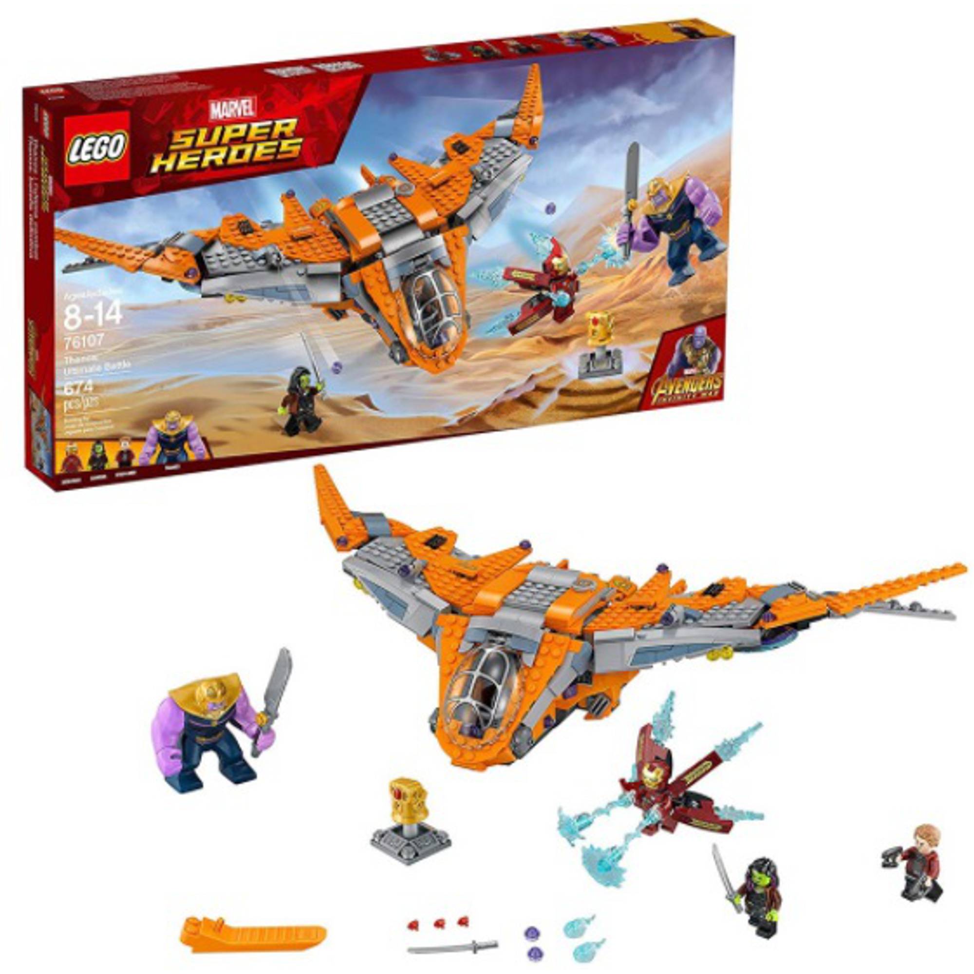 New) Lego SuperHeroes 76107 Infinity War: Ironman Siêu Đại Chiến Thanos
